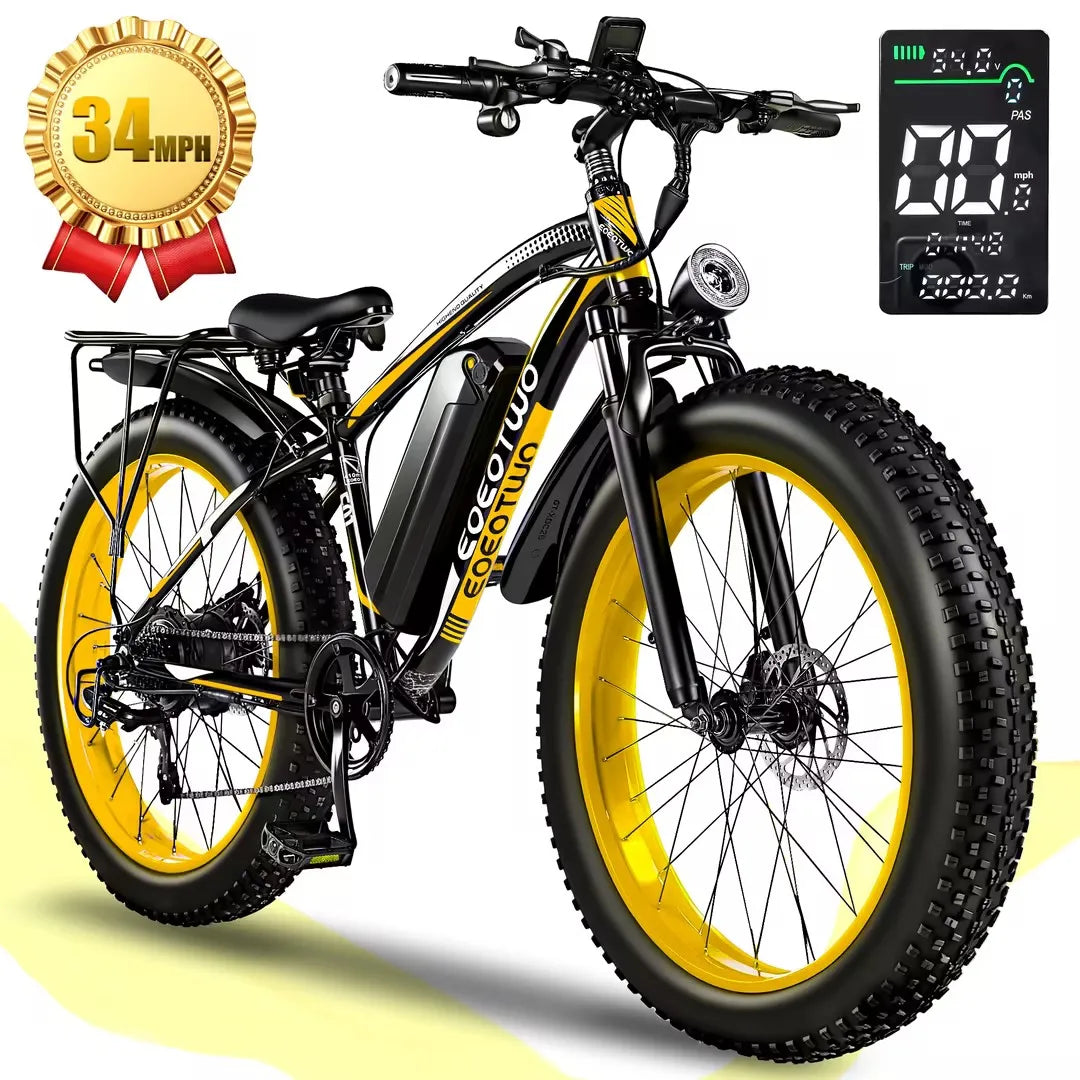 EOEOTWO 1500W All Terrain Fat Tire Electric Mountain Bike