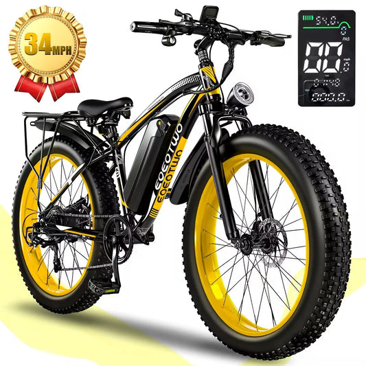 EOEOTWO 1500W All Terrain Fat Tire Electric Mountain Bike