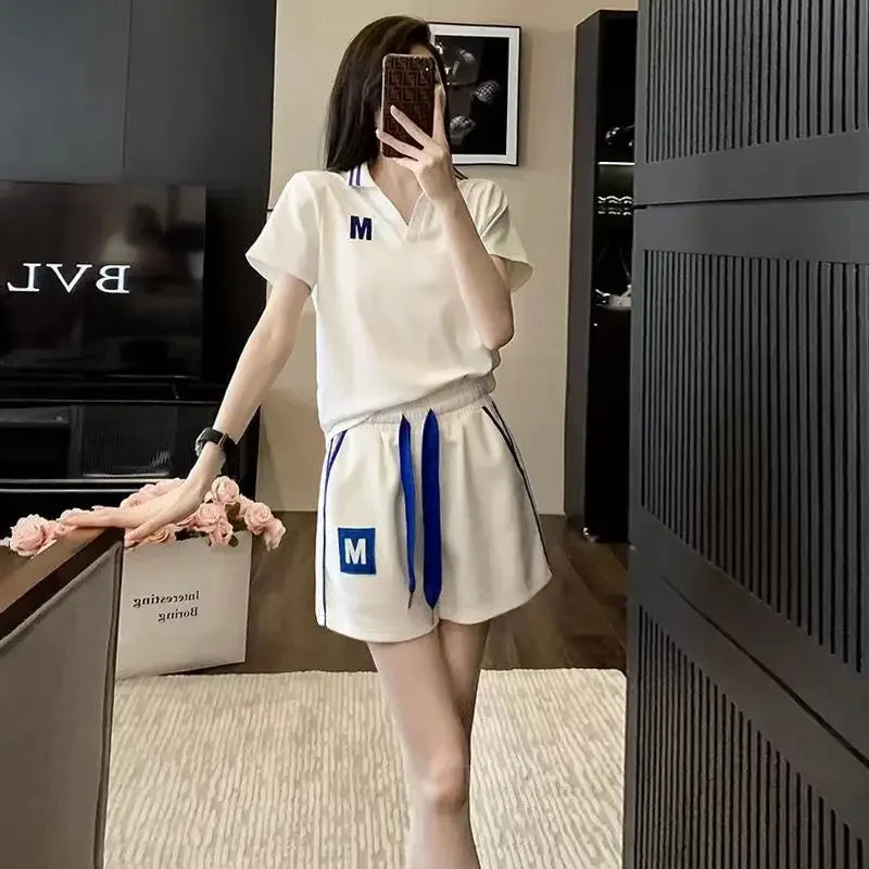 Summer Fashion 2025 New Woman Shorts Sleeve Features Matching Clothing Trend Casual Short Sets for Women 2 Pieces Novelty In Kit