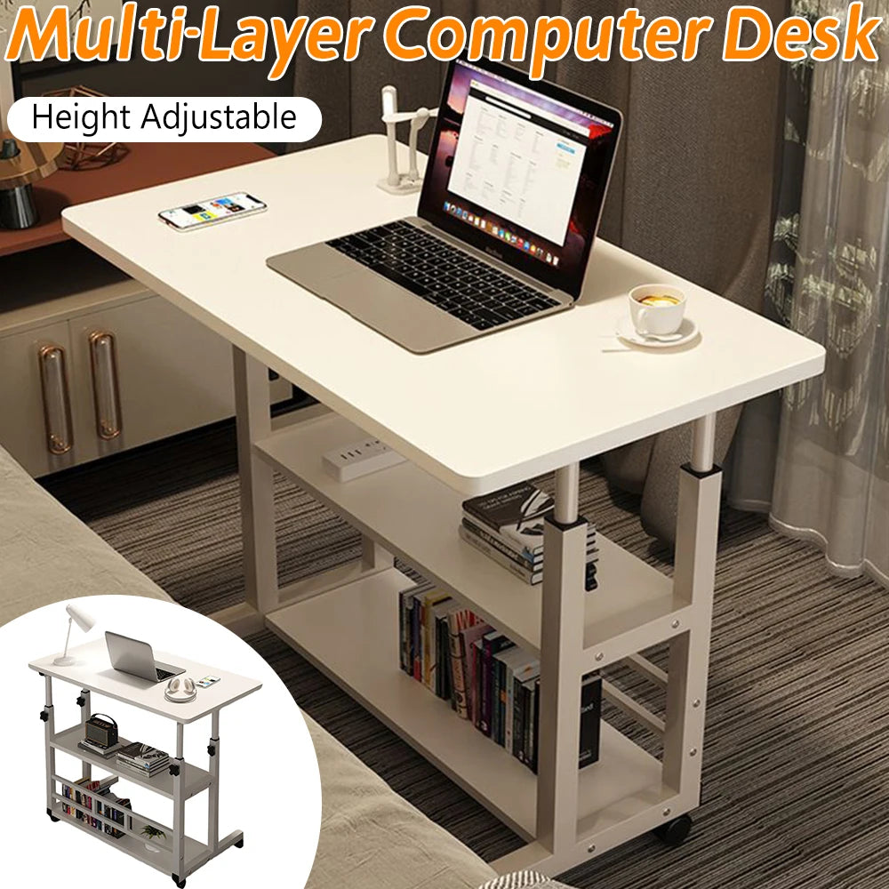 APWIKOGER Multi Layer Standing Desk Height Adjustable Wooden Workstation