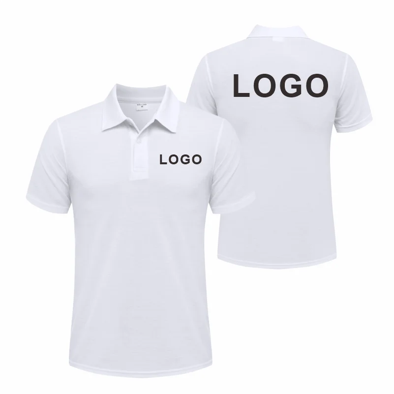 Custom Logo Breathable Polo Shirt With Embroidery For Work Uniform