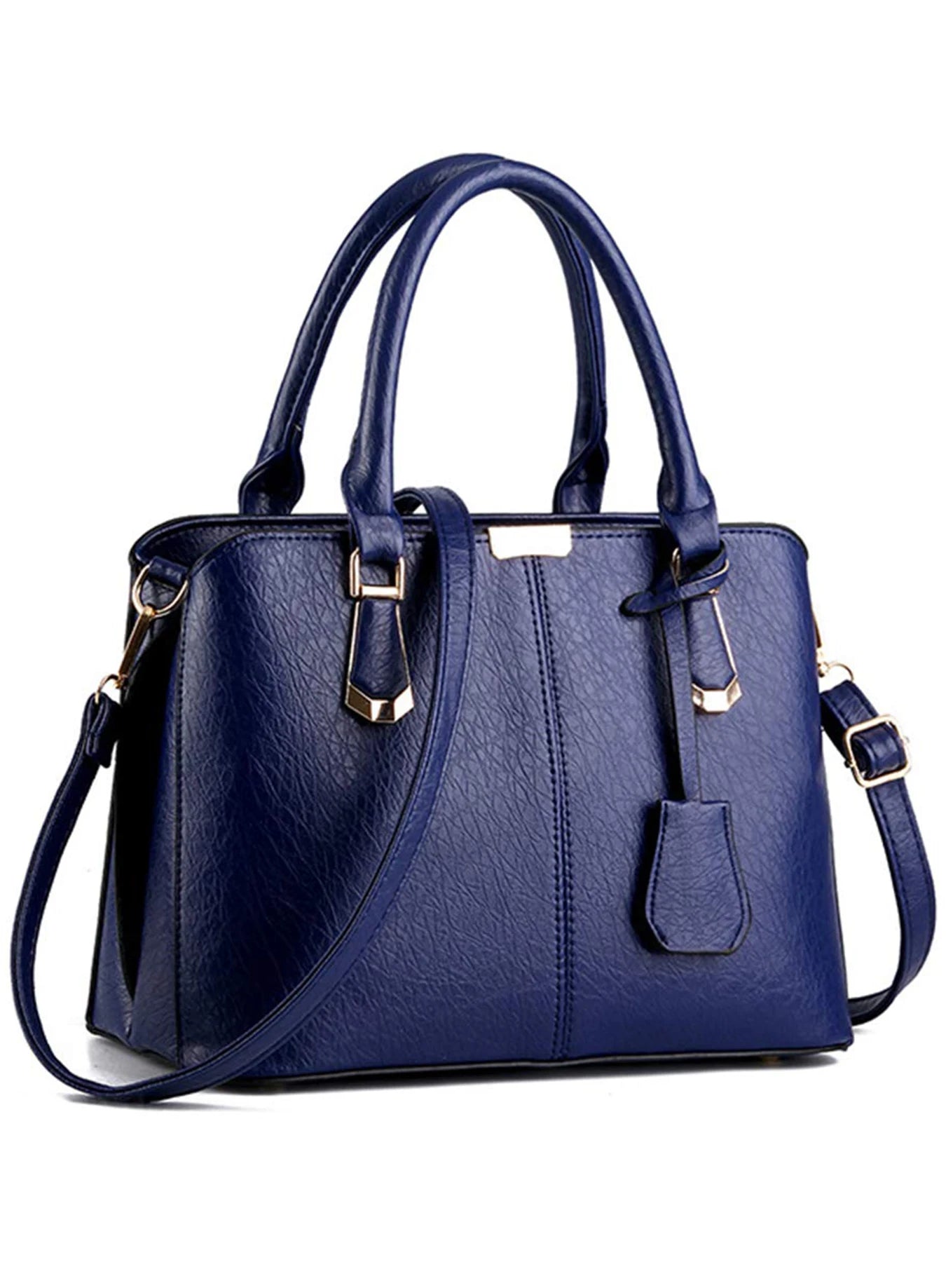Women's PU Leather Handbag Satchel Shoulder Bag With Adjustable Handle