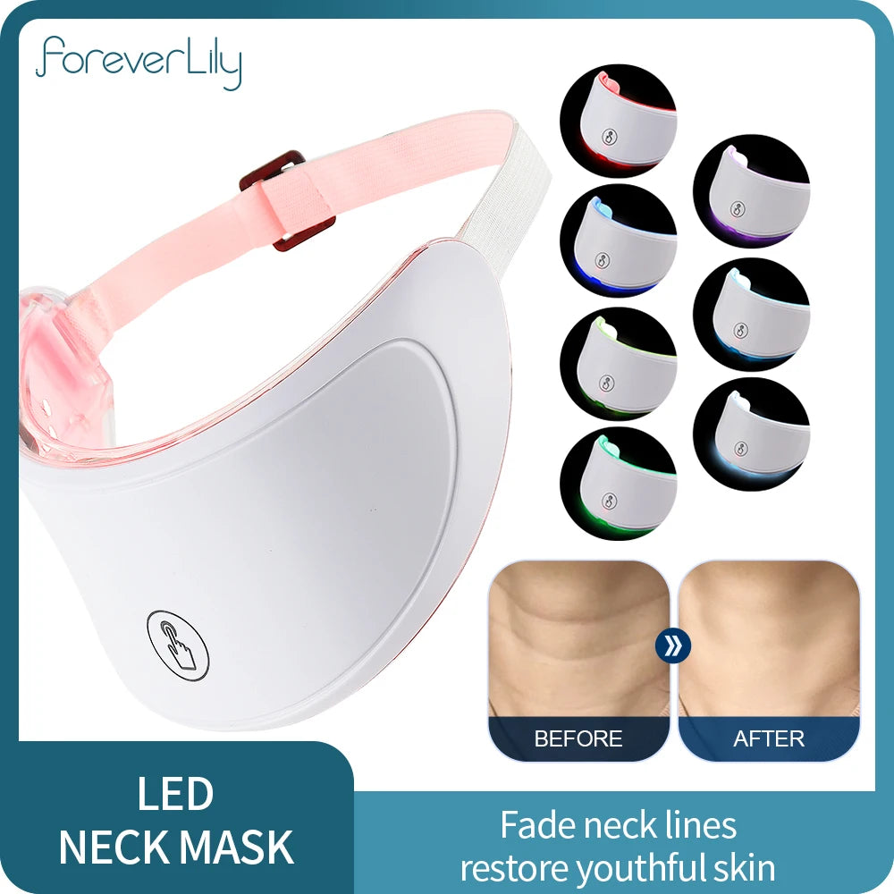 Foreverlily Neck LED Mask Photon Anti Wrinkle Skin Care