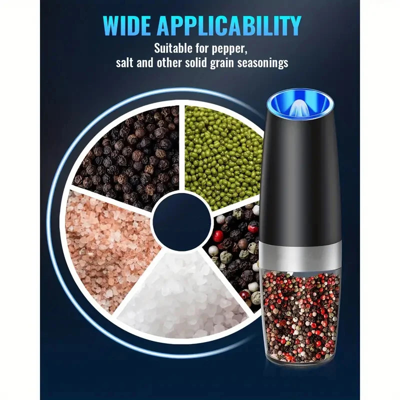 Gravity Electric Salt And Pepper Mill Battery Powered Adjustable Coarseness