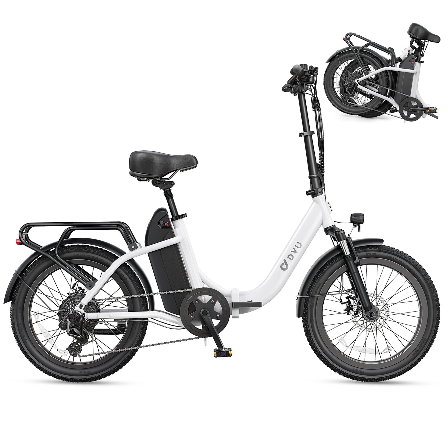 DYU C9 Electric Fat Tire Bike 1000W Motor 48V Battery