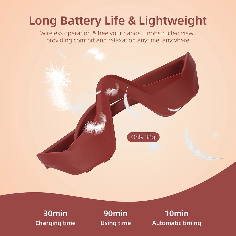 Foreverlily Eye Massager Glasses Under Eye Fatigue Relief