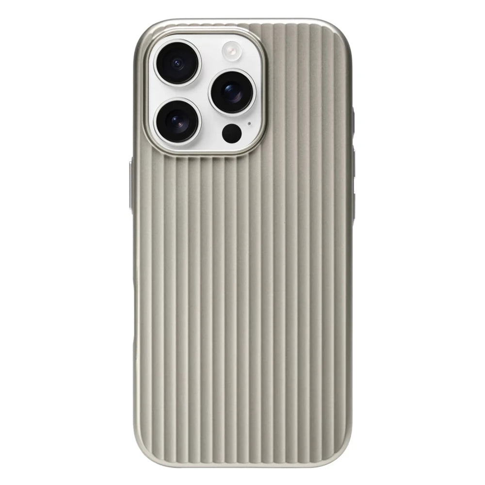 Luxury Stripes Metallic Armor Case for iPhone Pro Max Shockproof