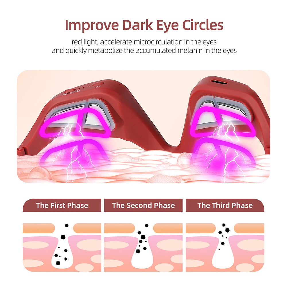 Foreverlily Eye Massager Glasses Under Eye Fatigue Relief