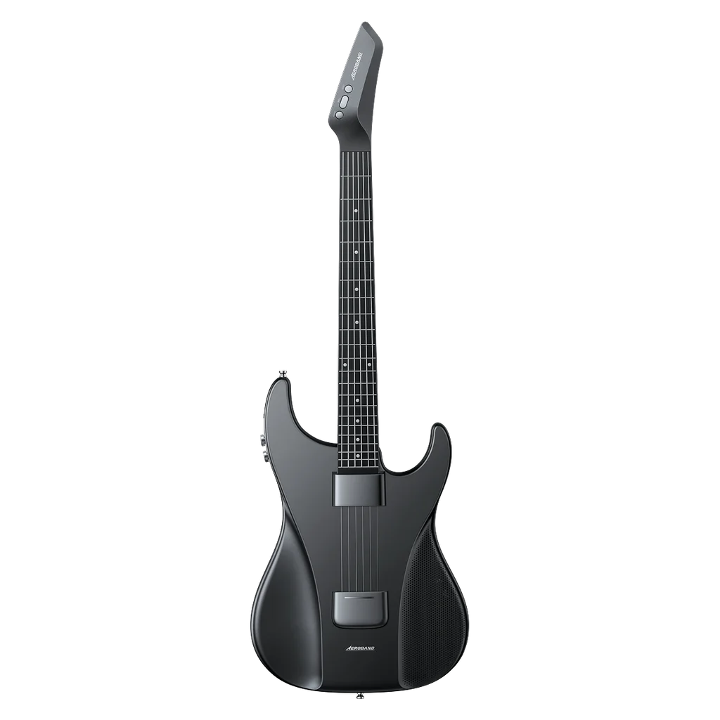AeroBand Detachable Electric Guitar Pain-Free Silicone String All-in-One 9 Sound Styles Acoustic Bass with mic port