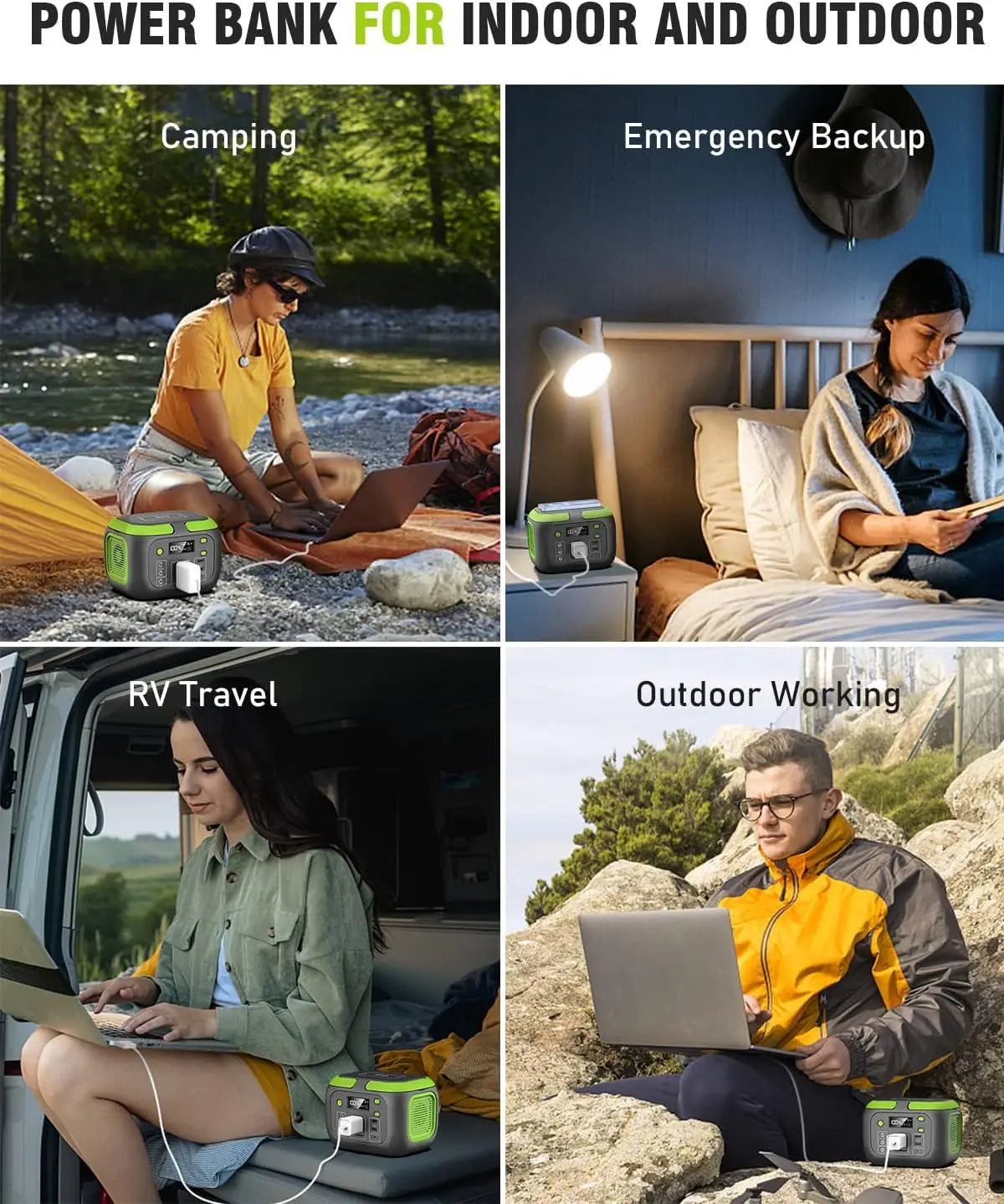 SinKeu Portable Power Station 600W Solar Generator For Camping