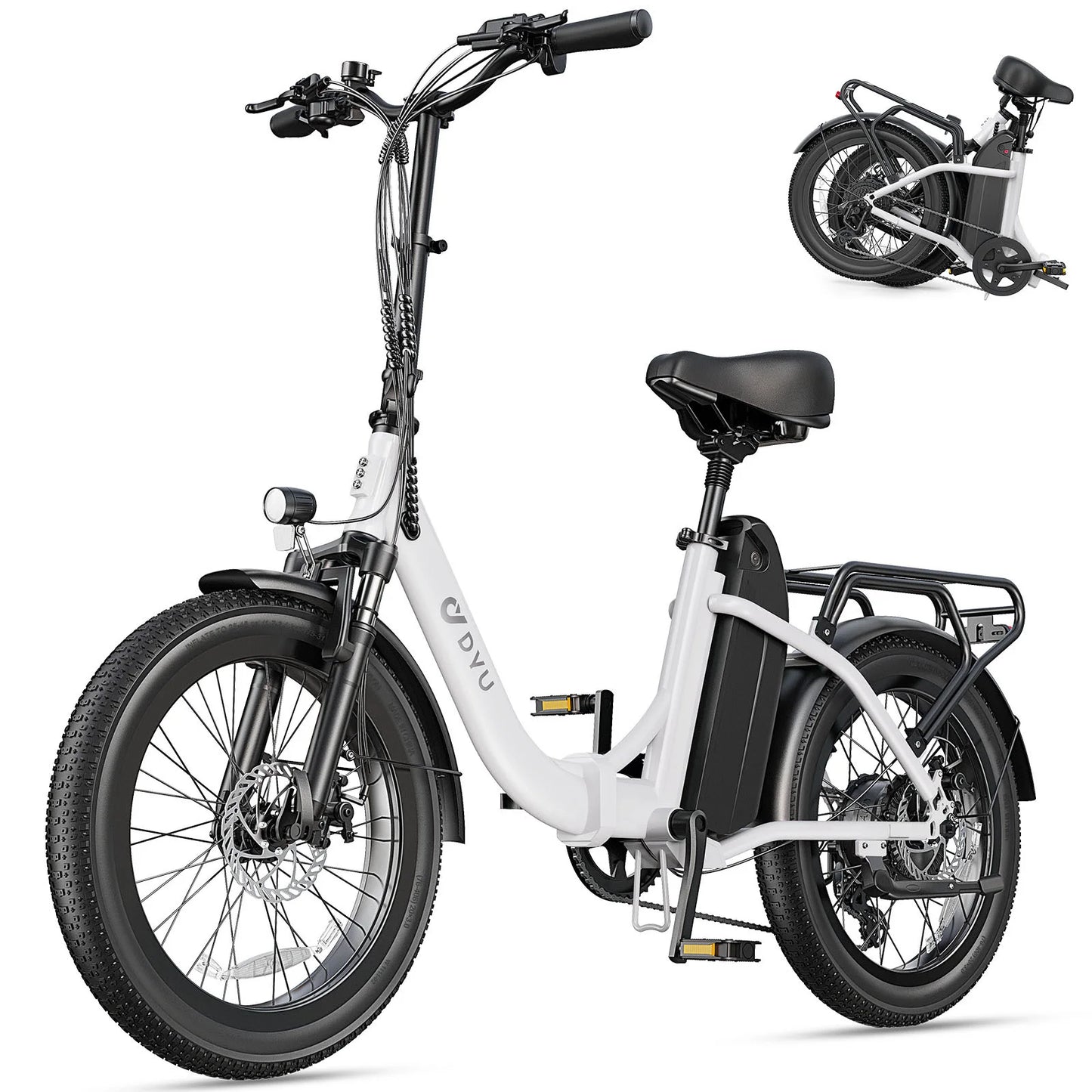 DYU C9 Electric Fat Tire Bike 1000W Motor 48V Battery