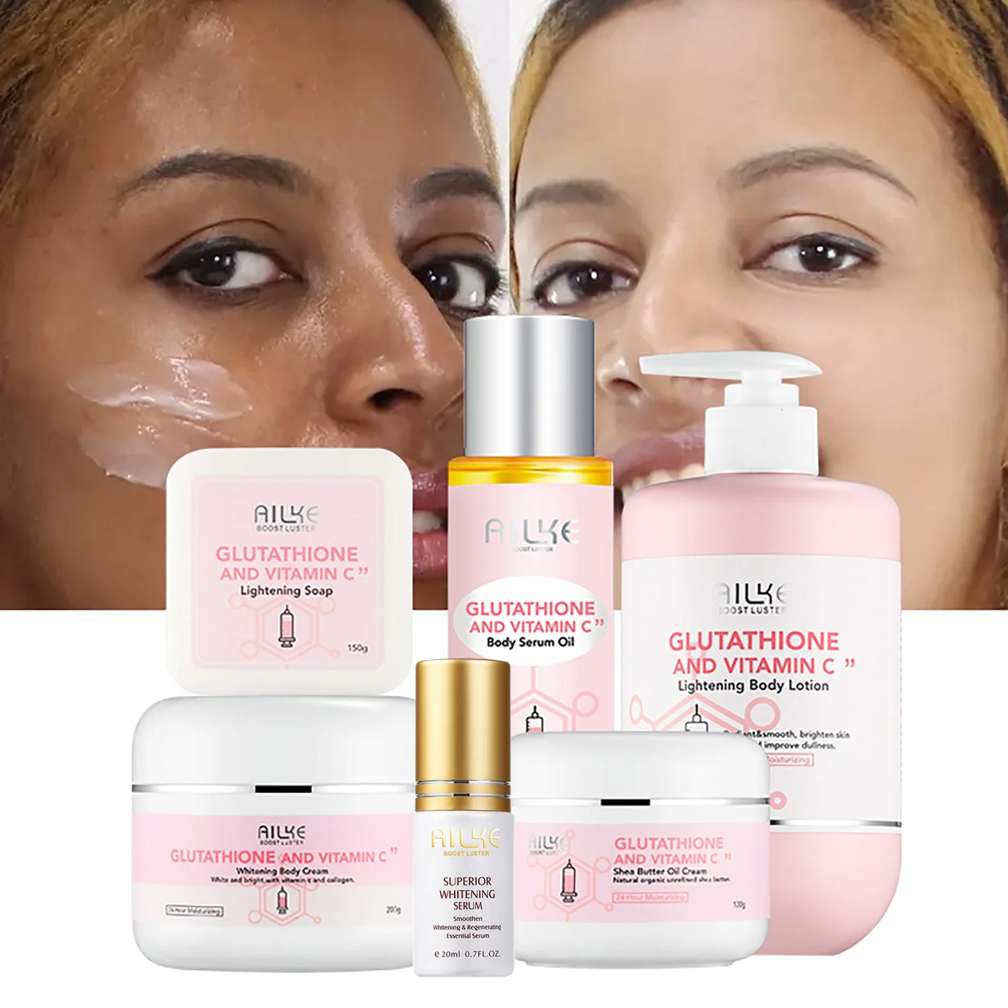 AILKE Whitening Facial Skin Care Lotion With Vitamin C Glutathione