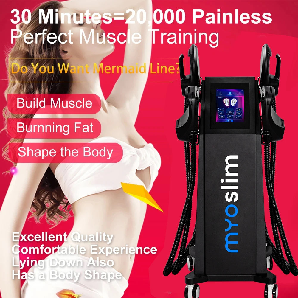 HI-EMT Muscle Stimulation EMS Neo Machine  Professional MYOslim Electromagnetic 4 Handles Body Sculpting  Beauty Equipment