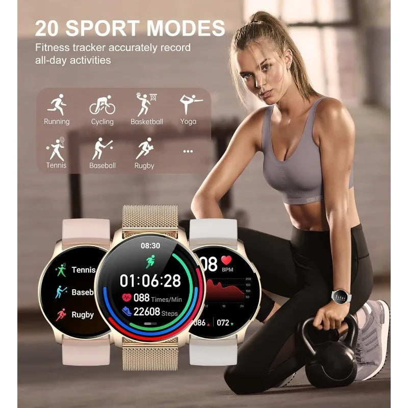 Smart Watch For Women Answer Calls Fitness Tracker Waterproof