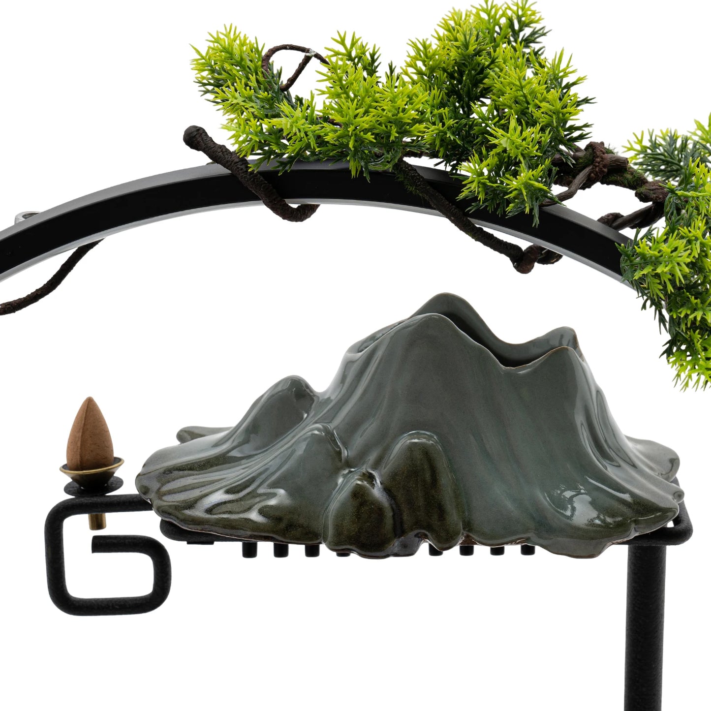 Tabletop LED Fountain Indoor Rockery Waterfall Mist Decor