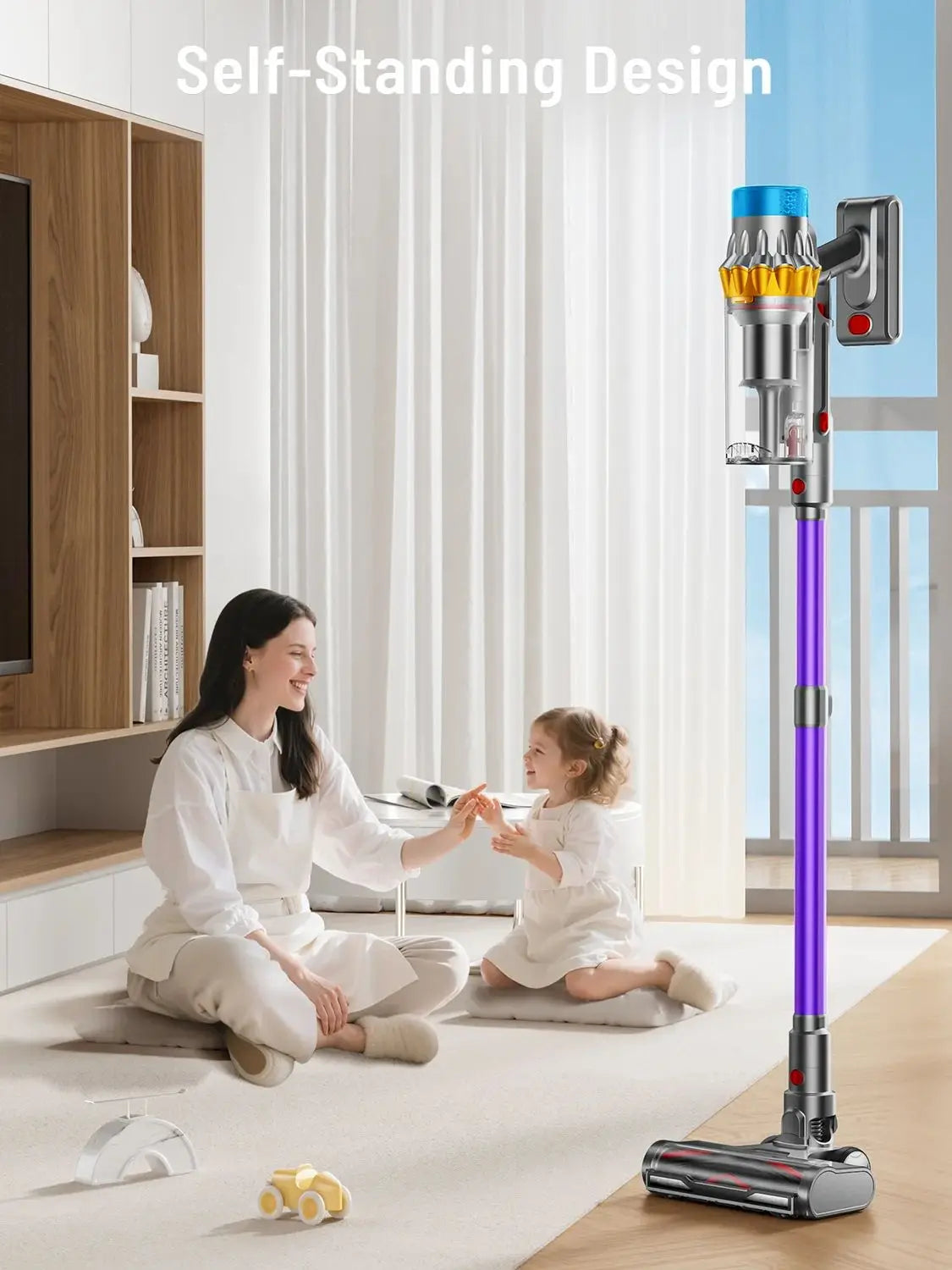 VAKERR X15 Pro 650W Cordless Vacuum Cleaner 65KPa Suction For Pet Hair Carpet
