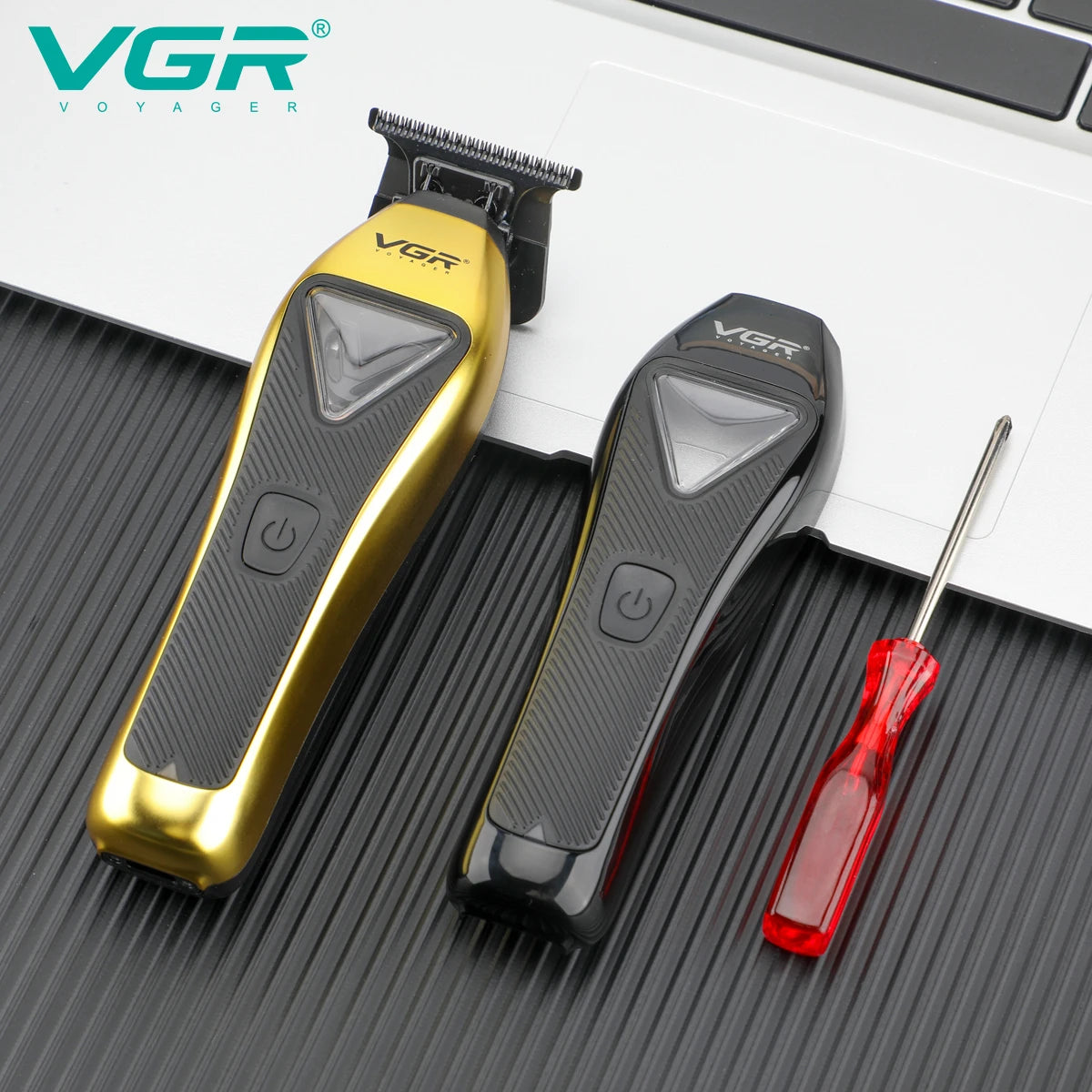 VGR Hair Clipper Electric Clippers Barber Adjustable Hair Cutting Machine 9000RPM Vector Motor Metal Hair Clippers Men V-015 994