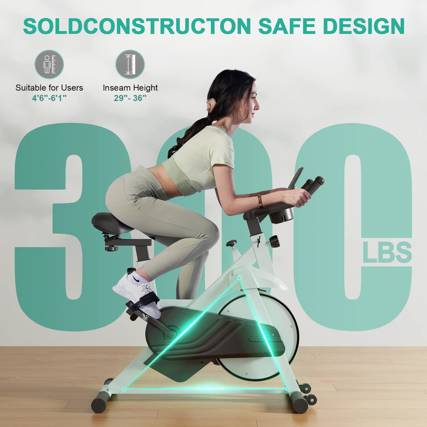 Superun Exercise Bike 32 Level Magnetic Resistance Home Workout