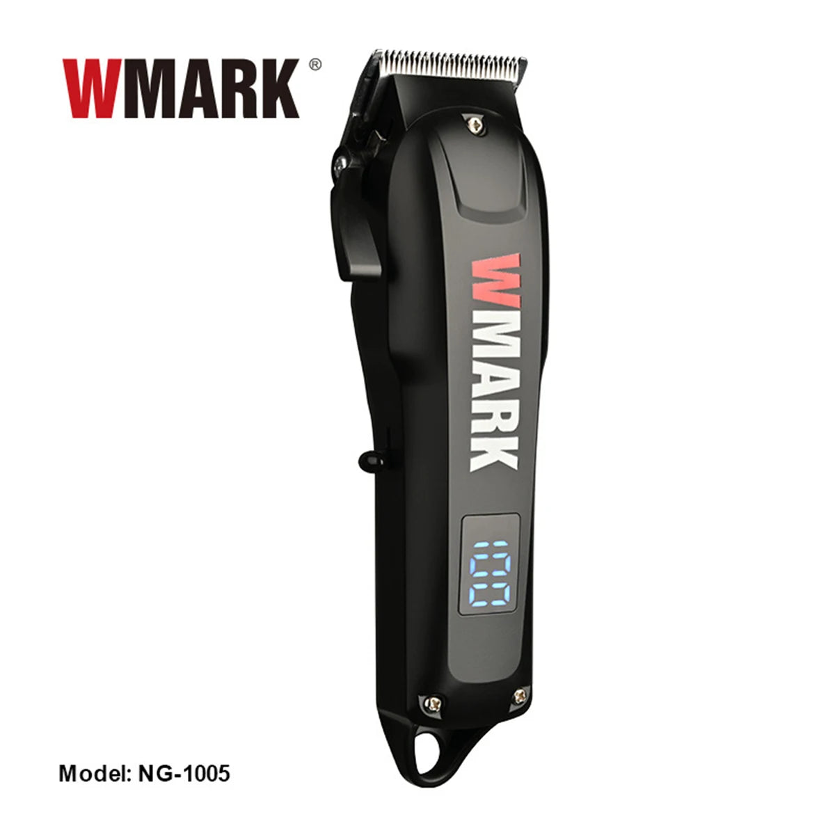 WMARK 1005 Professional Hair Clipper LED Display Low Noise Cordless USB Hair Cutting Machine Barber Shop Tools for Men's Haircut