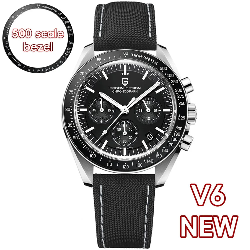 Pagani Design Moon Watch Retro Luxury Quartz For Men