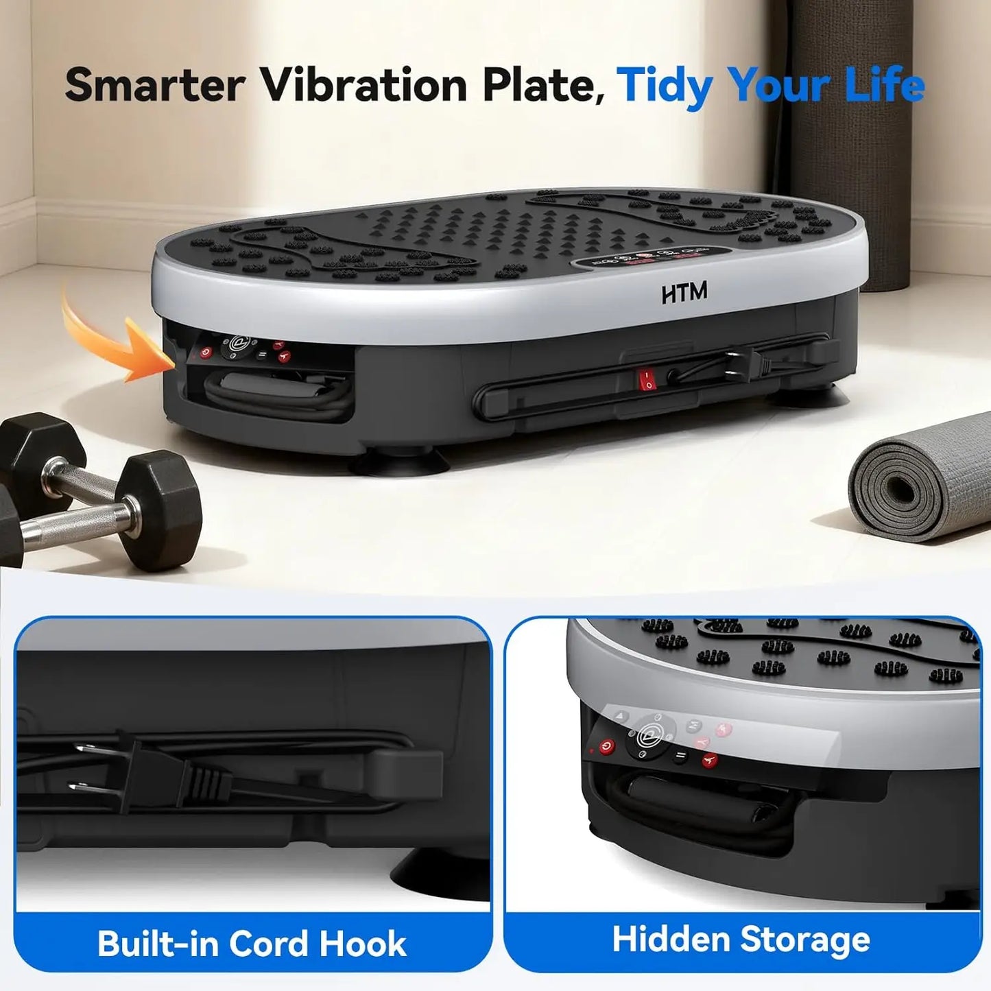 Vibration Plate Exercise Machine With 120 Speed Levels 9 Presets