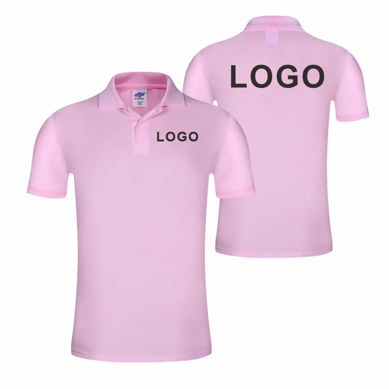 Custom Logo Breathable Polo Shirt With Embroidery For Work Uniform