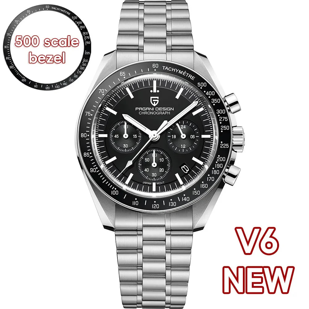 Pagani Design Moon Watch Retro Luxury Quartz For Men