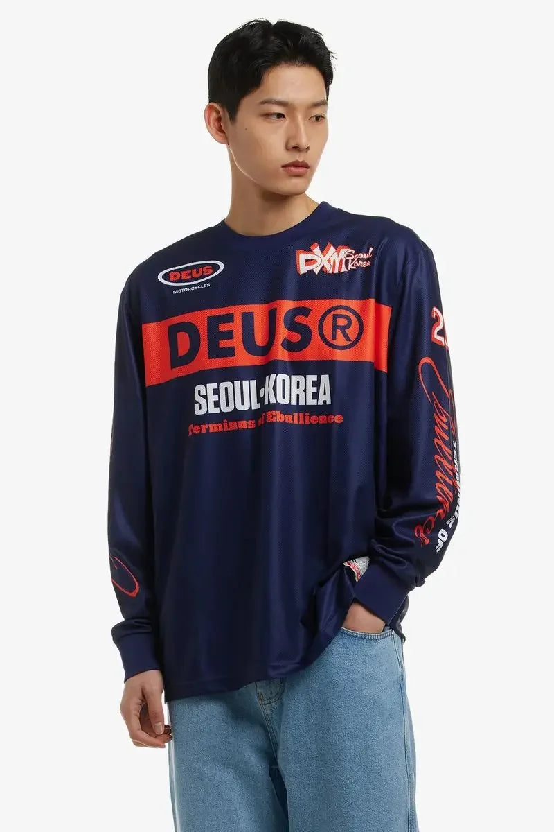 New Sportswear Enduro Jersey DEUS EX MACHINA Motocross Cycling Off Road Dirt Bike Riding Racing Long Shirt Motorcycle Jersey MTB