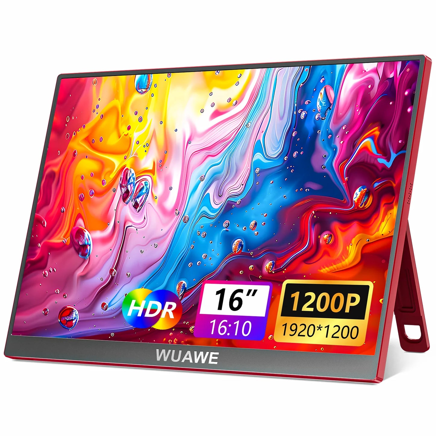 Christmas Gifts 16 inch 60HZ Gaming Portable Monitor for Laptop, 1200P Display LCD FHD External Second Computer Screen for Phone