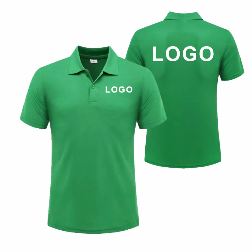 Custom Logo Breathable Polo Shirt With Embroidery For Work Uniform