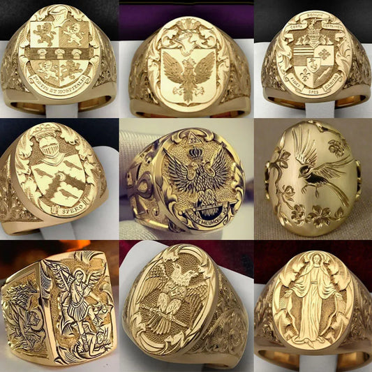 Gold Various European and American Styles, Ancient Greek Myths and Legends, Commemorative Rings New Ring Gifts
