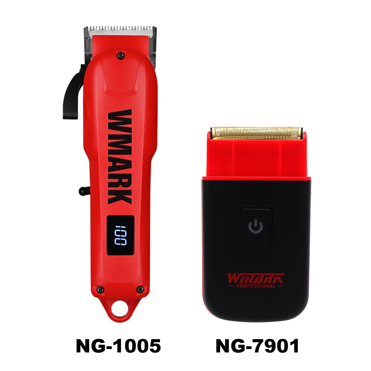 WMARK 1005 Professional Hair Clipper LED Display Low Noise Cordless USB Hair Cutting Machine Barber Shop Tools for Men's Haircut
