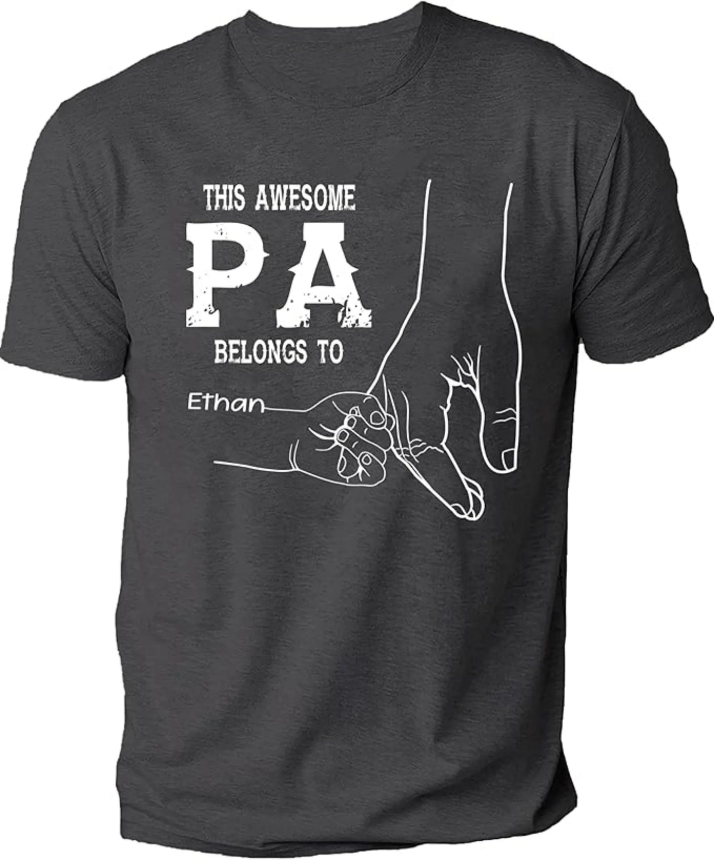 Best Grandpa Dad Ever Shirt Custom Fist Bump Kid Name