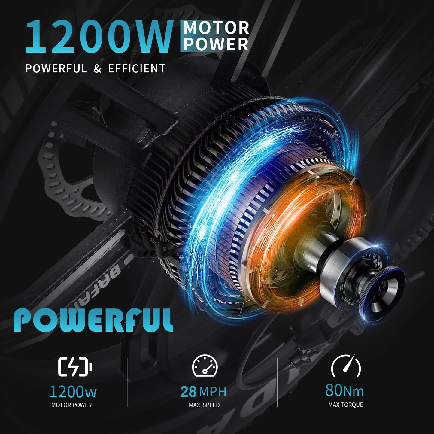 Xtion 1200W Electric Mountain Bike 48V 15.6Ah Fat Tire