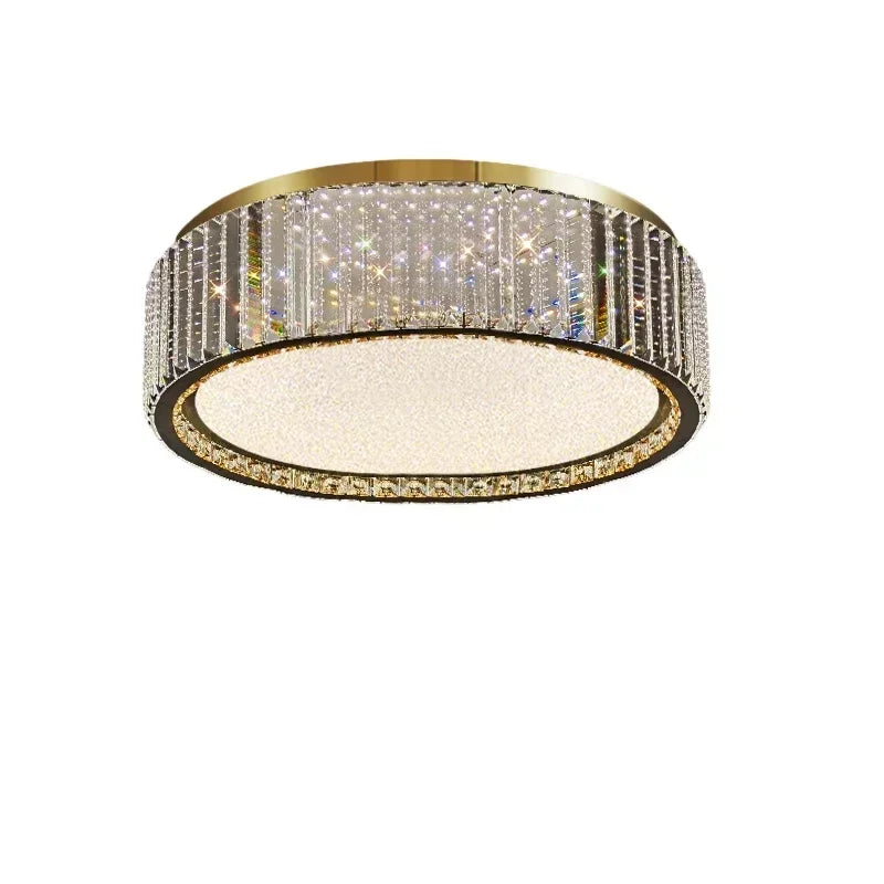Light Luxury Crystal Ceiling Lamp Villa Bedroom Ceiling Light Babysbreath  for Living Room Dining Room Kitchen Home Decoration