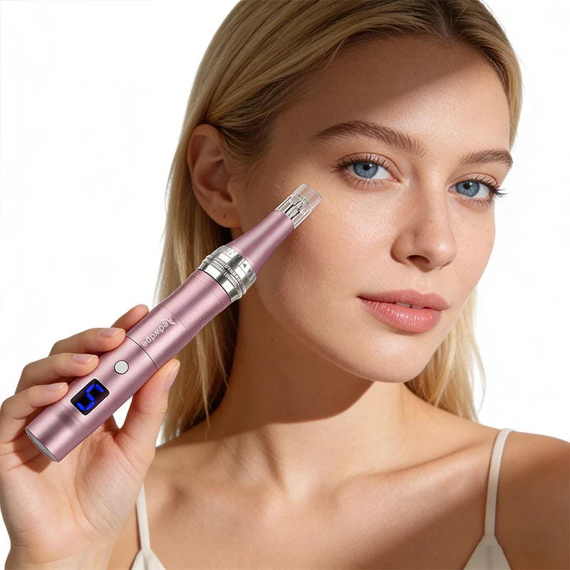 Portable Electric Facial Massager With Rechargeable Battery And Heads