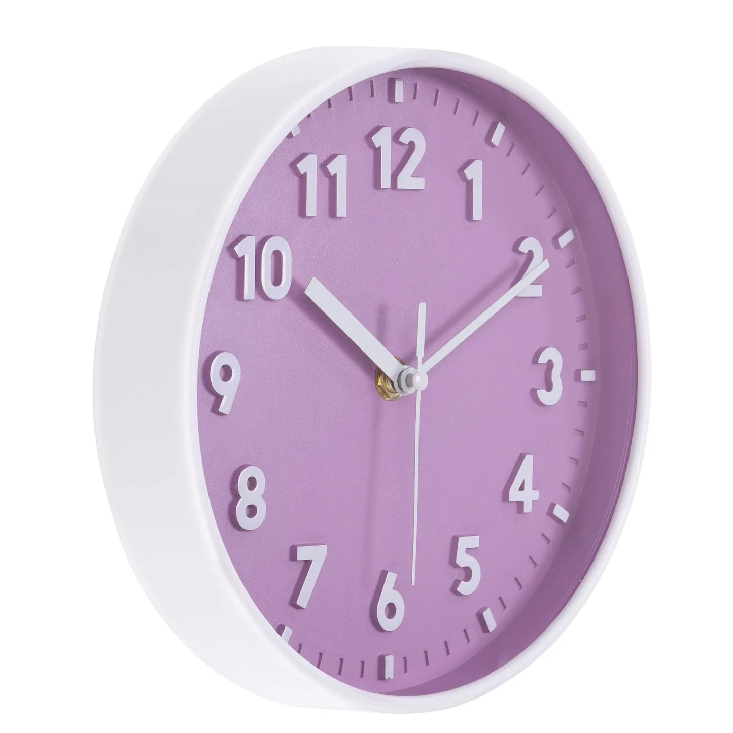 UXCELL Wall Clock Quartz Battery Operated Silent Non Ticking Round Office