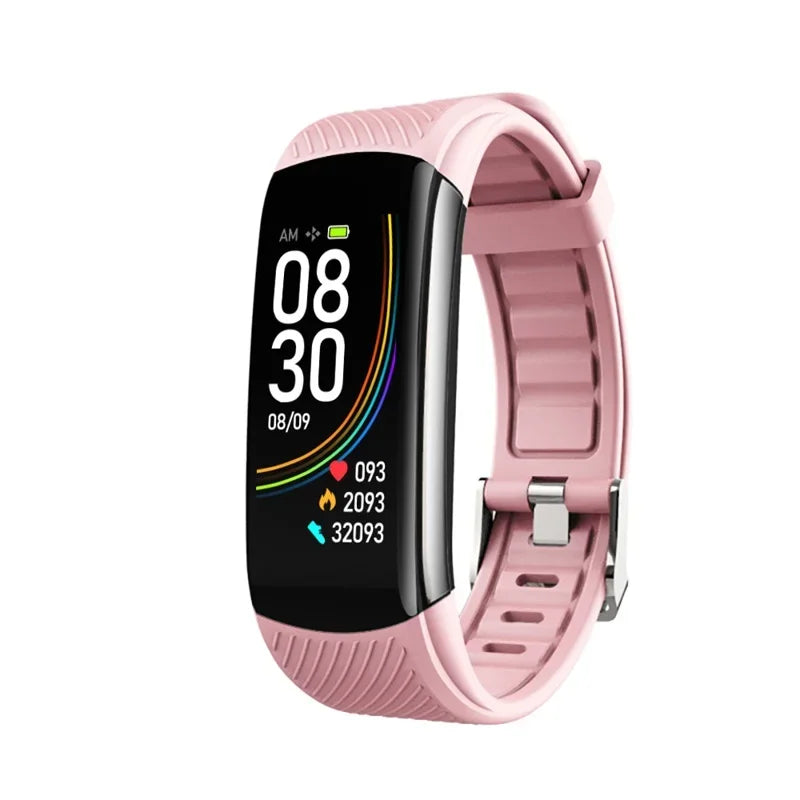 Fitness Bracelet For IOS Android Phone C6T Smart Watch Men Women Waterproof Wristband Body Temperature Monitor Smartwatch