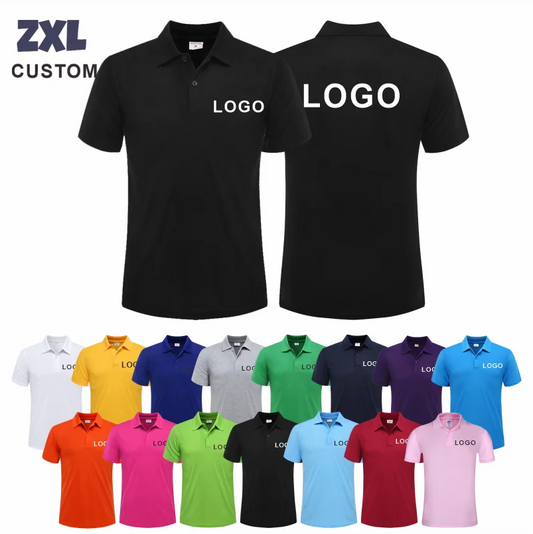 Custom Logo Breathable Polo Shirt With Embroidery For Work Uniform