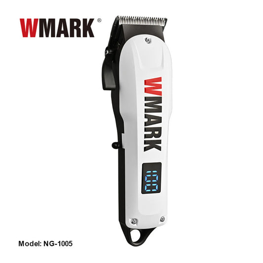 WMARK 1005 Professional Hair Clipper LED Display Low Noise Cordless USB Hair Cutting Machine Barber Shop Tools for Men's Haircut