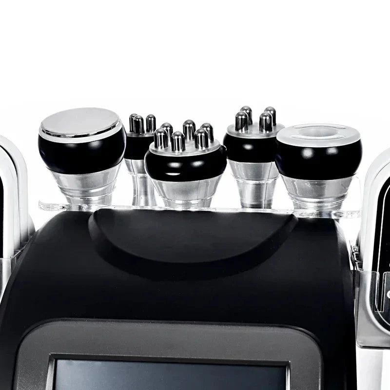6-in-1 Ultrasonic Cavitation Weight Loss Machine with RF Lipo Laser Pads 40KHz Body Slimming Vacuum System for Fitness