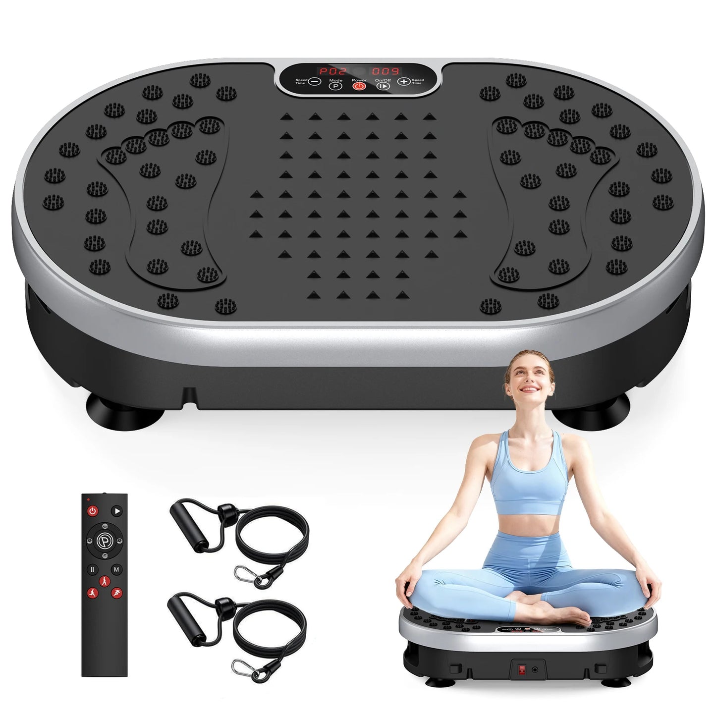 Vibration Plate Exercise Machine With 120 Speed Levels 9 Presets