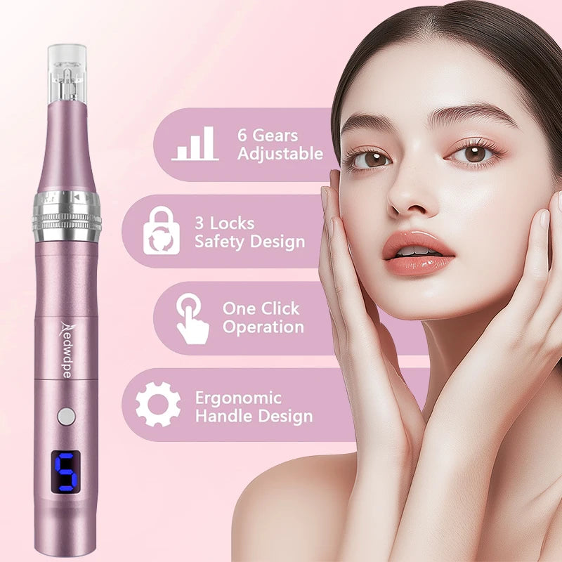 Portable Electric Facial Massager With Rechargeable Battery And Heads