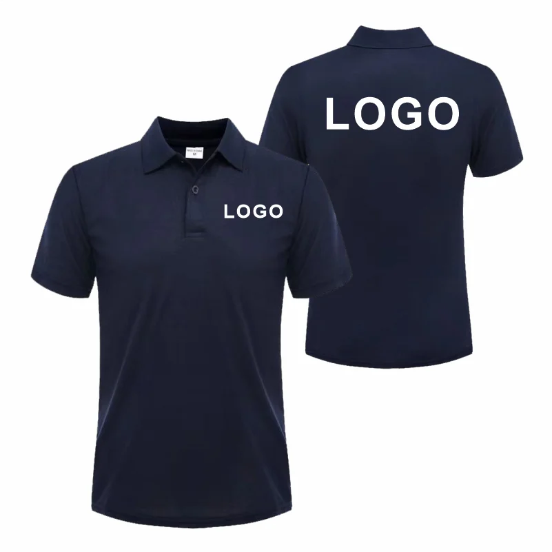 Custom Logo Breathable Polo Shirt With Embroidery For Work Uniform