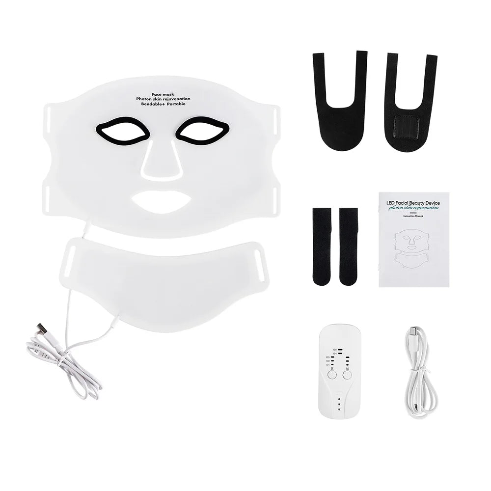 Foreverlily Silicone LED Mask Face And Neck With Photon Light
