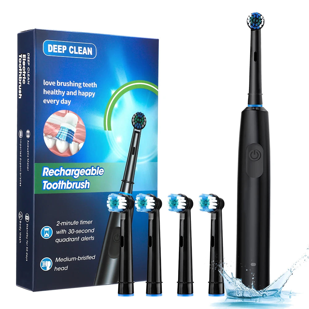 Ms.Dear Electric Toothbrush Cordless USB Rechargeable Waterproof