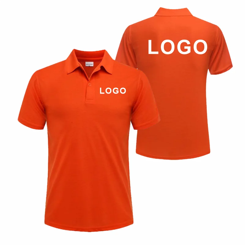 Custom Logo Breathable Polo Shirt With Embroidery For Work Uniform