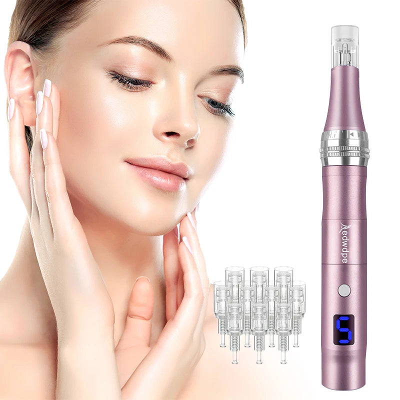 Portable Electric Facial Massager With Rechargeable Battery And Heads