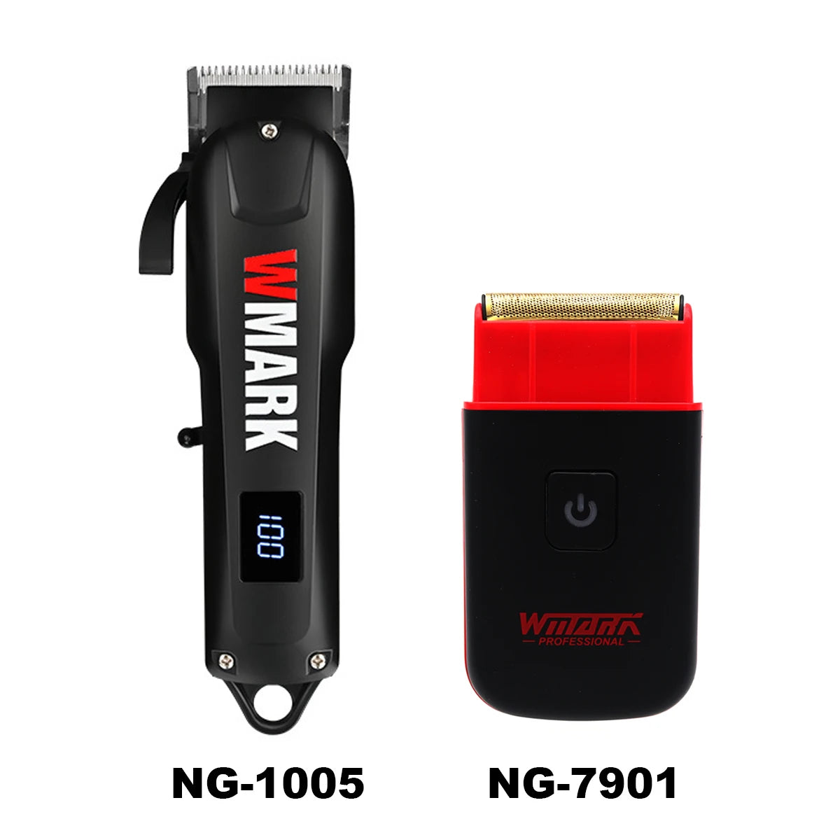 WMARK 1005 Professional Hair Clipper LED Display Low Noise Cordless USB Hair Cutting Machine Barber Shop Tools for Men's Haircut