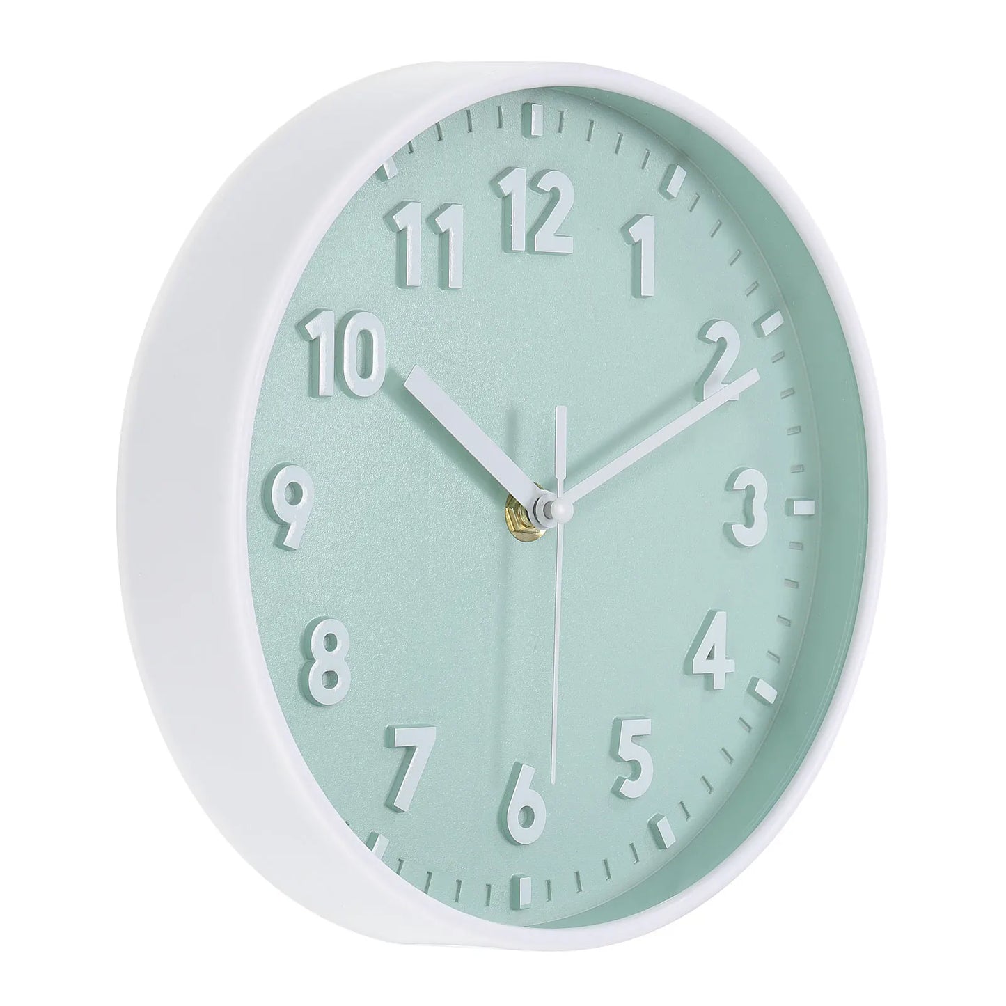 UXCELL Wall Clock Quartz Battery Operated Silent Non Ticking Round Office